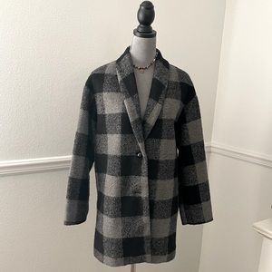Lucky Brand Gray/ Black Plaid XS Women’s Blazer